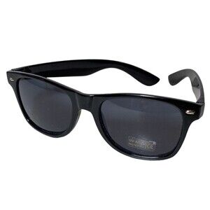 Hempz Black Sunglasses UV 400 Unisex EUC Oversized Classic